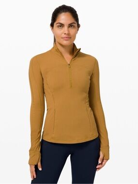 Lululemon Run Briskly Half-Zip in Spiced Bronze